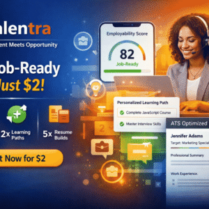 চাকরি পাওয়ার স্মার্ট টুল – Talentra AI Employability Test, Career Roadmap ও Professional Resume Builder - মাত্র ২৪৯ টাকা